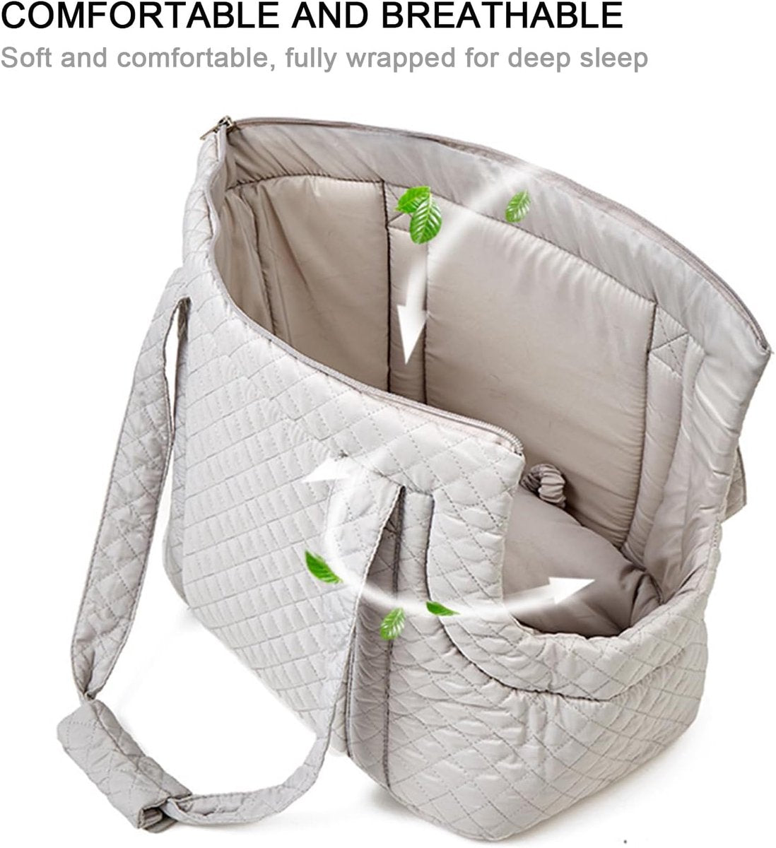 Pet Carrier - Small Portable Pet Carrier - Lightweight Cotton Winter Pet Carrier - Take Your Pet With You - Suitable for Cats, Puppies and Kittens