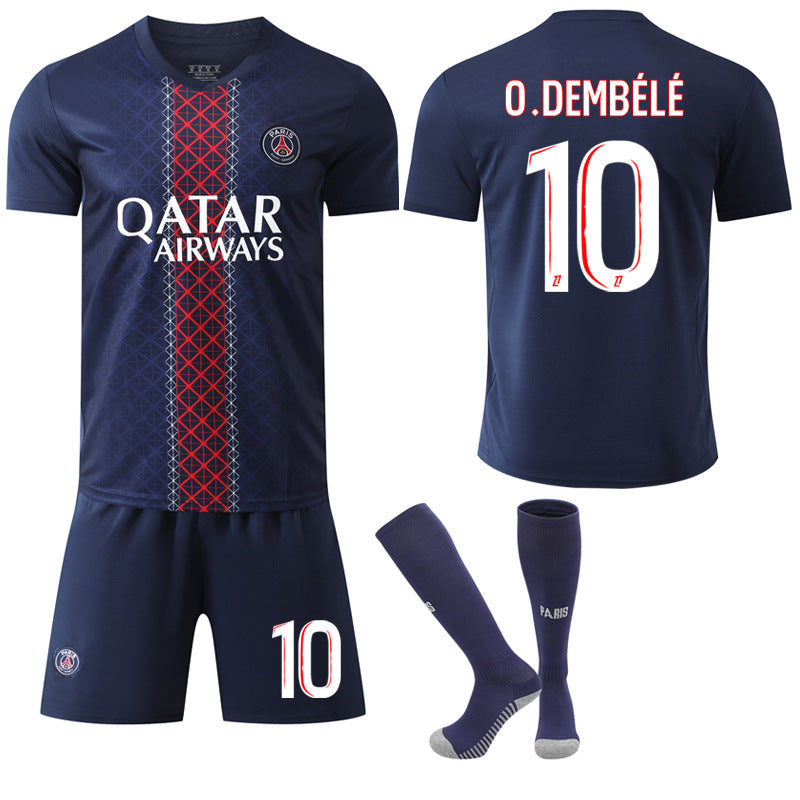 2025-2026 Paris Saint-Germain Home Kids Adult Football Shirt No.10 O.Dembélé S