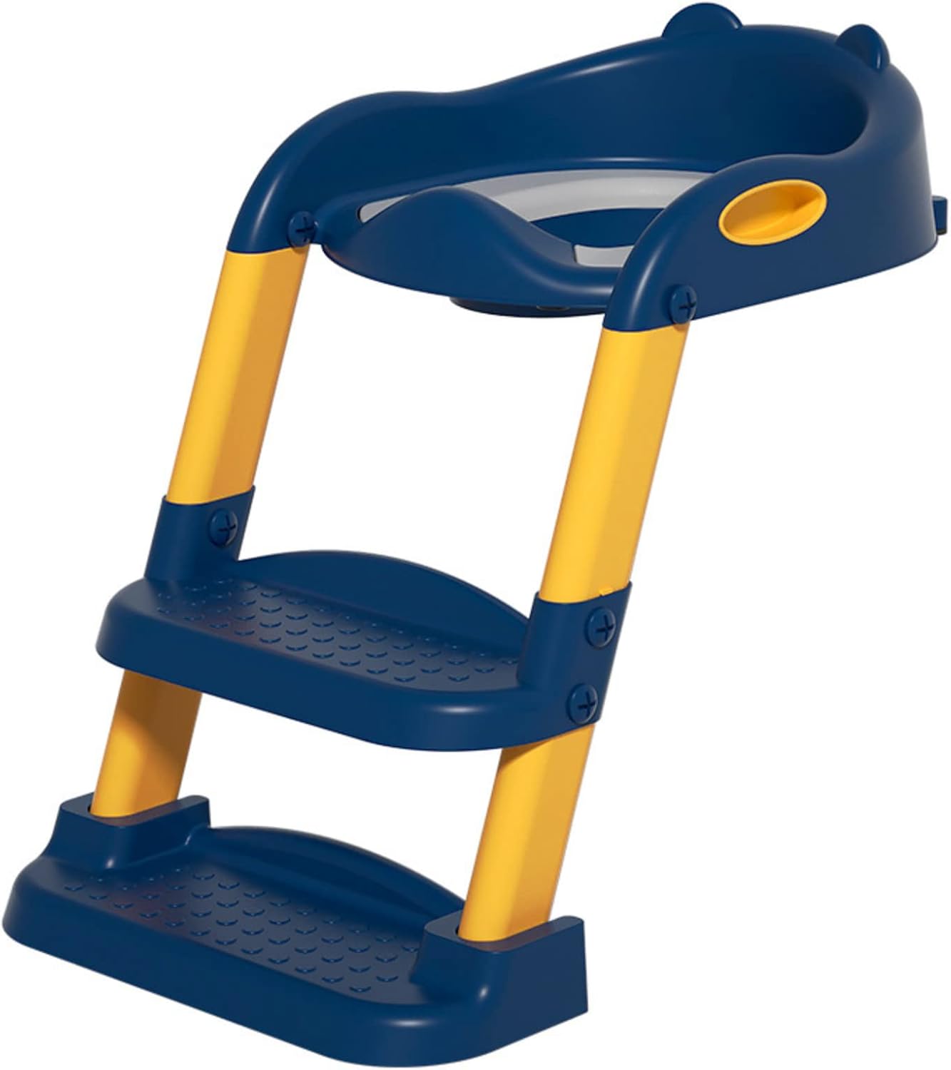 CARLA HOME Potty Training Seat with Step Stool Ladder with Anti-Slip Design, Soft Cushion & Foldable Structure for Kids Bathroom Independence