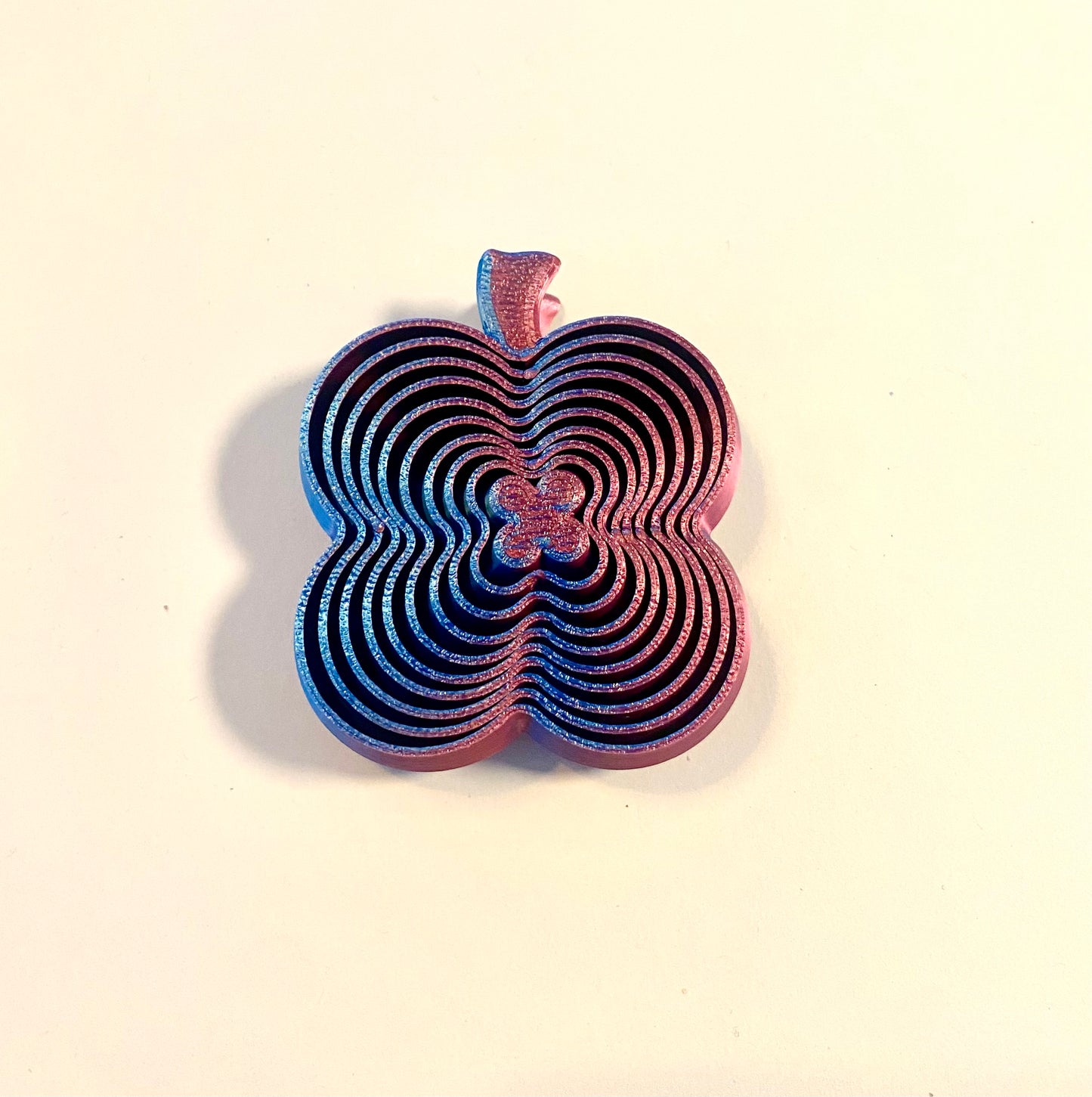 Blue And Purple Four Leaf Clover 3D Sensory Fidget Toy