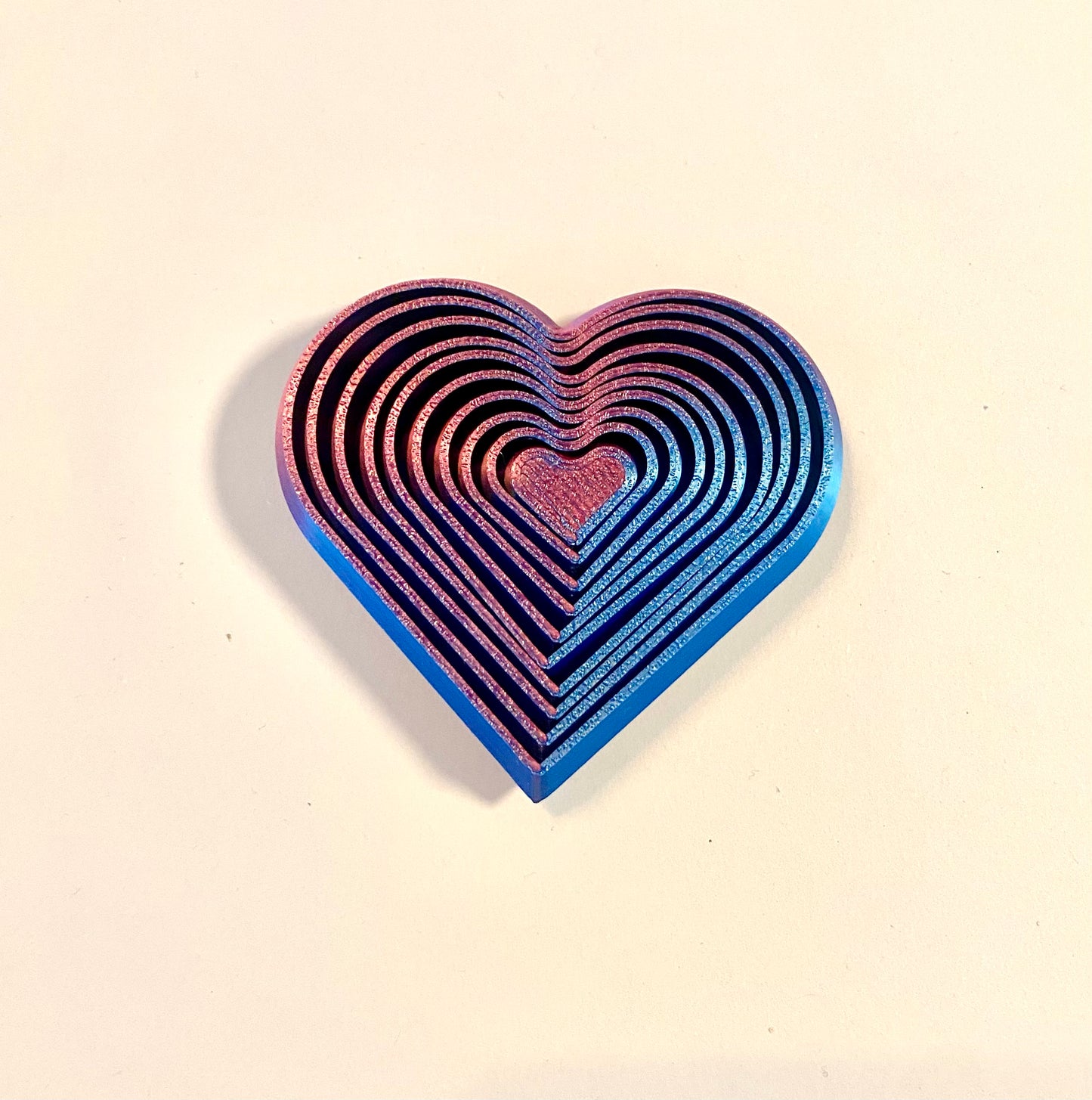 Blue And Purple Heart 3D Sensory Fidget Toy