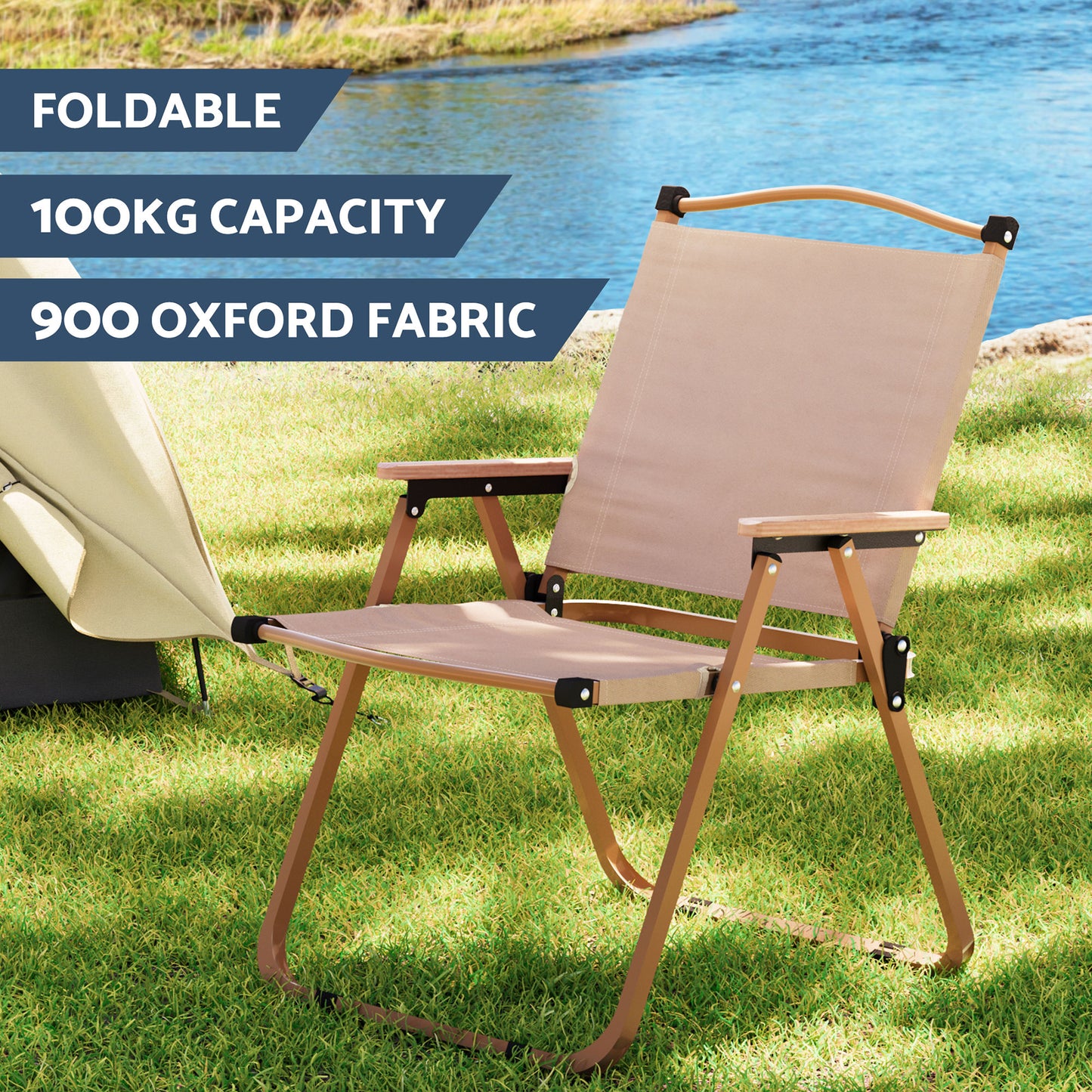 Weisshorn 7pc Camping Table Chair Set Outdoor Folding Aluminium Portable Picnic