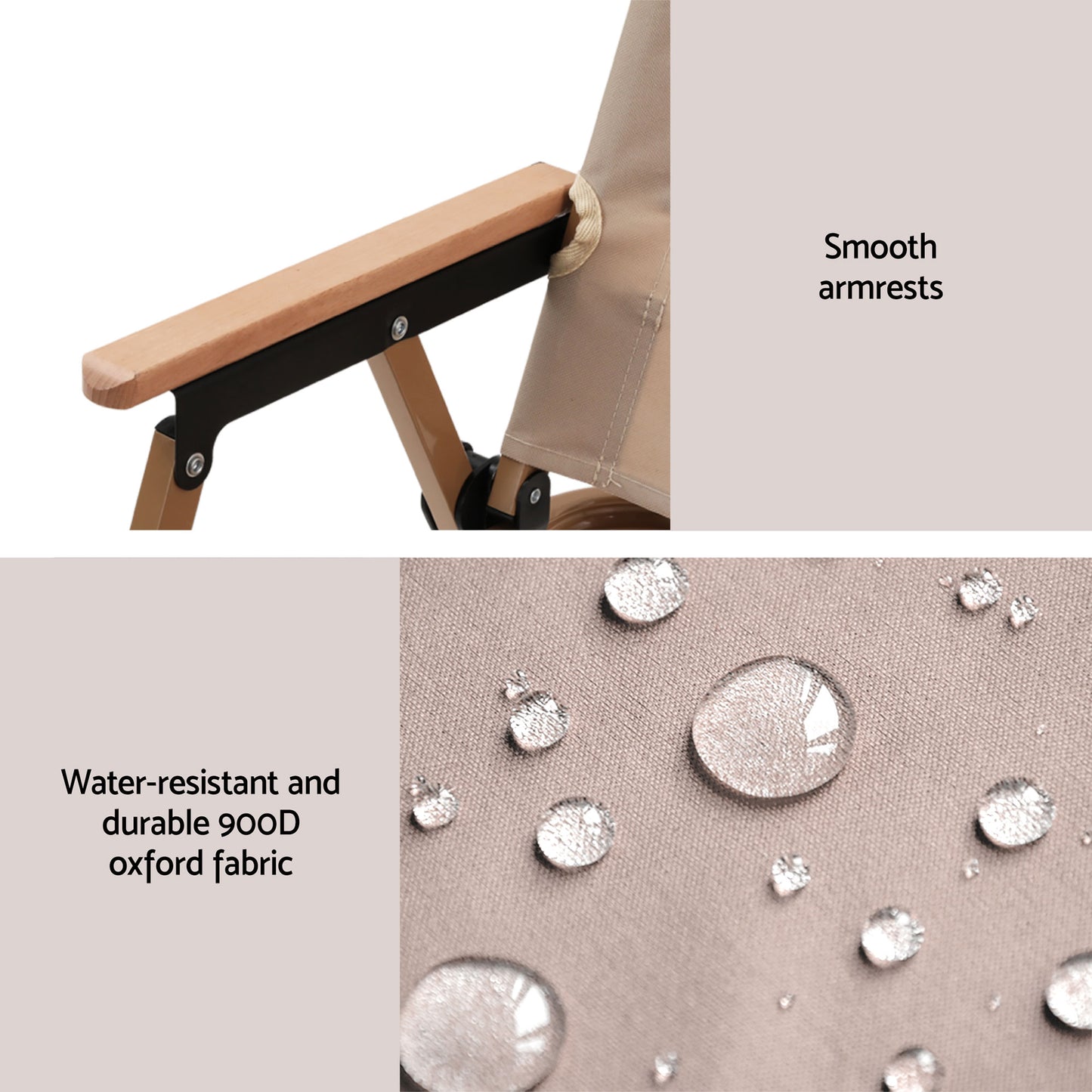 Weisshorn 7pc Camping Table Chair Set Outdoor Folding Aluminium Portable Picnic