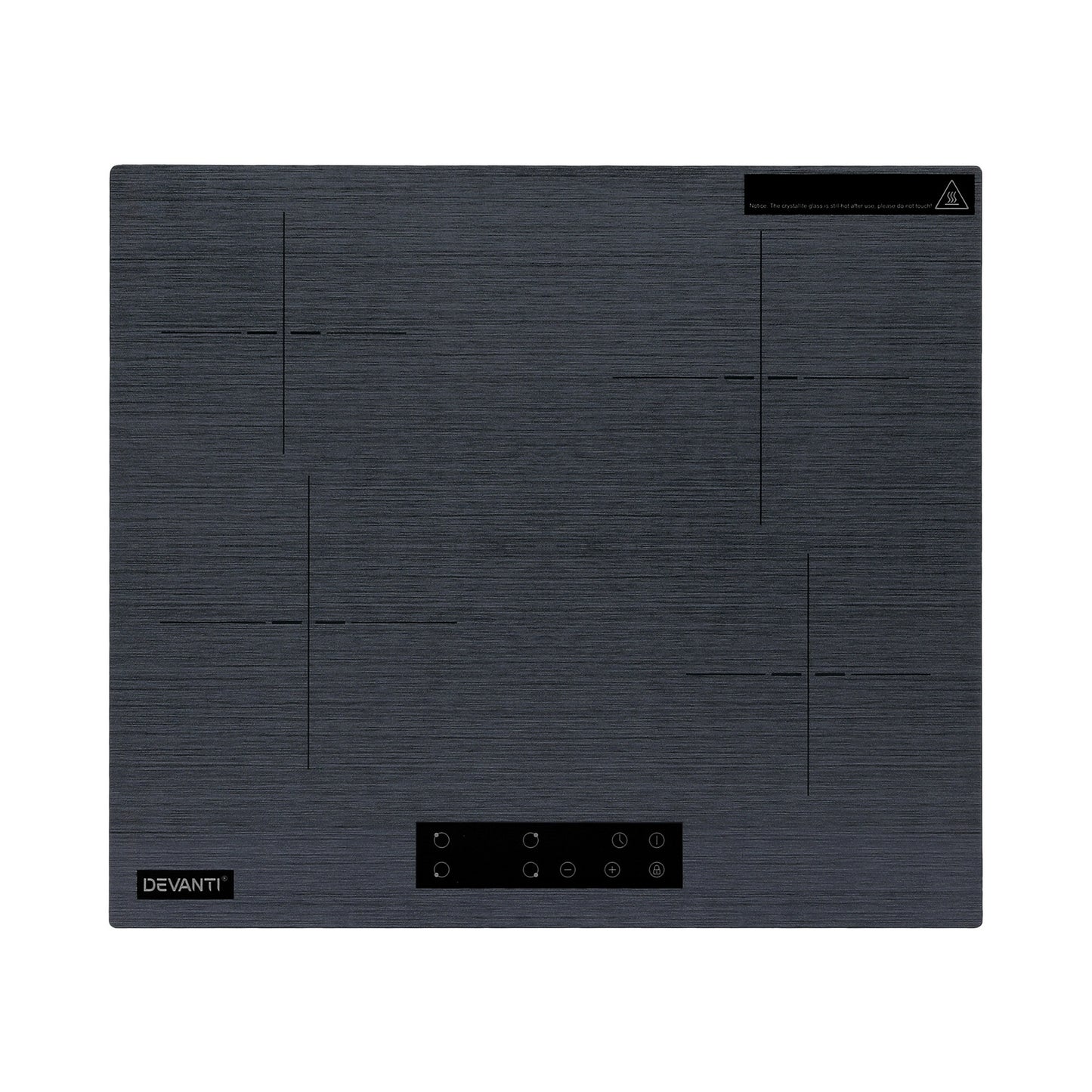 Devanti Electric Ceramic Cooktop 60cm Touch Control Grey