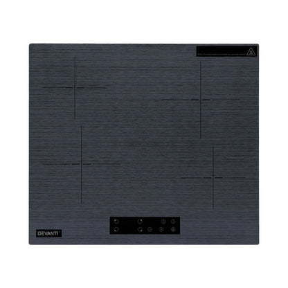 Devanti Electric Ceramic Cooktop 60cm Touch Control Grey