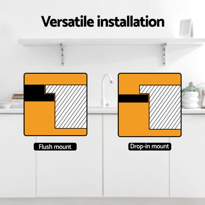 Cefito Kitchen Sink 304 Stainless Steel Bar Sink Millet Grain Water Basin Sink