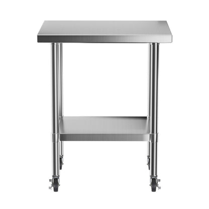 Cefito Stainless Steel Kitchen Bench w/ Splashback 760x610MM 430