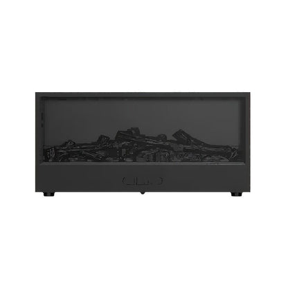 Aromatic Essential Oil Fireplace Diffuser Color Flame Diffuser Bonfire Fireplace Humidifier with Remote for Home and Office（black）