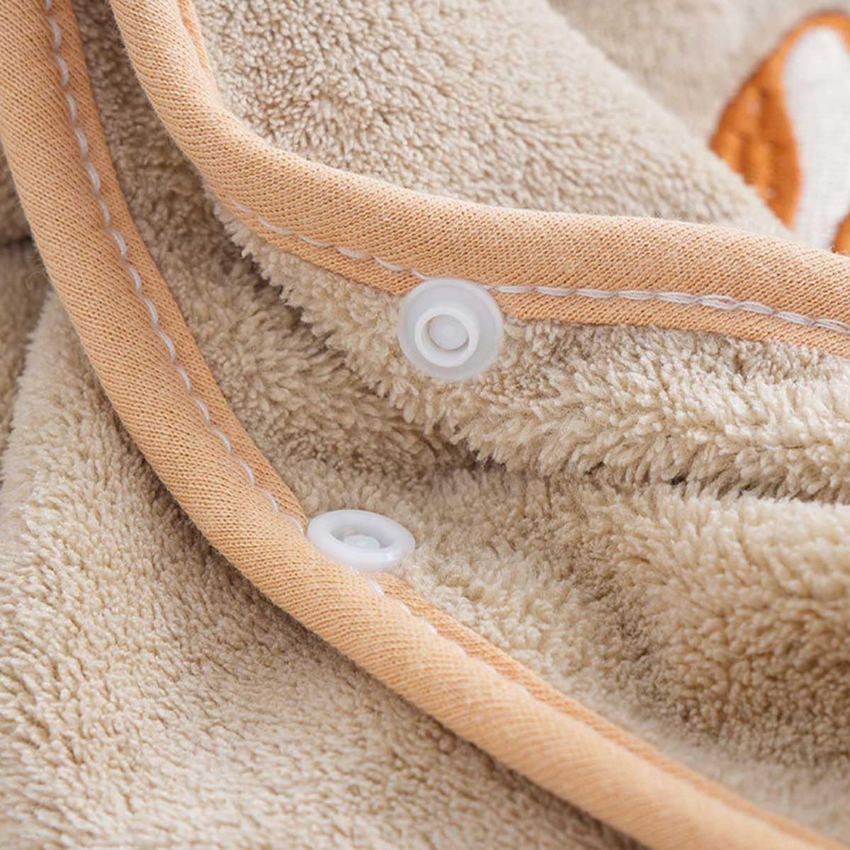 Ultra-Soft Hooded Bath Towel for Kids – Coral Fleece Poncho with Charming Animal Design, Quick-Dry Absorbent Robe for Bath, Pool, Beach (Bunny)