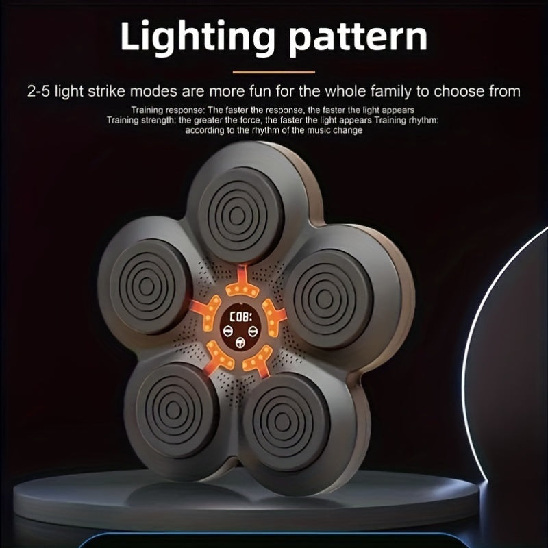 Boxing Training Kit With Reactive Led Wall Punching Target