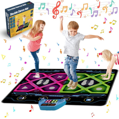 Double Dance Pad LED Rhythm Game Mat