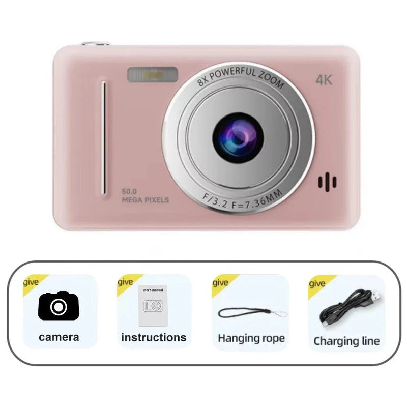 Retro Pocket Digital Camera Pink