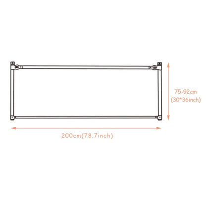 Bed Barrier Fence Safety Guardrail Security Adjustable