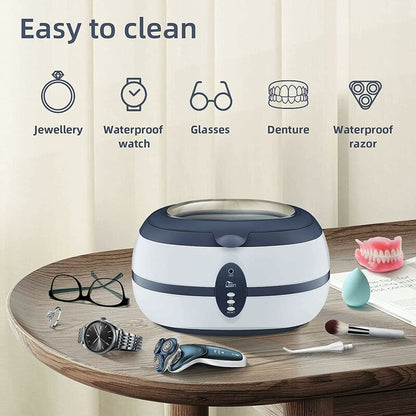 Ultrasonic Cleaner 600Ml Household Cleaning Device With Cleaning Basket And Automatic Holder For Cleaning