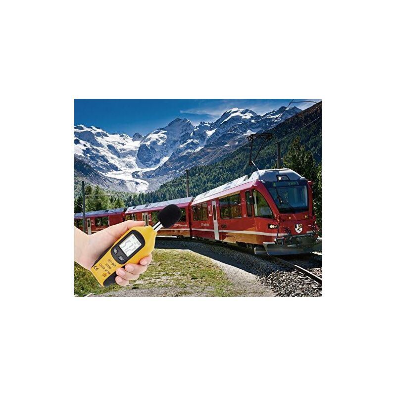 Sound Level Meter 40-130Dba, Professional Decibel Meter With Backlit Display (9V Battery Included)