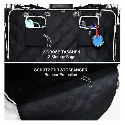 Dog Car Accessories - Dog Car Trunk Protector with Universal Side Protection - Extra Heavy Duty Dog Protection Mat, 185 x 103 cm Trunk Protector for All Cars