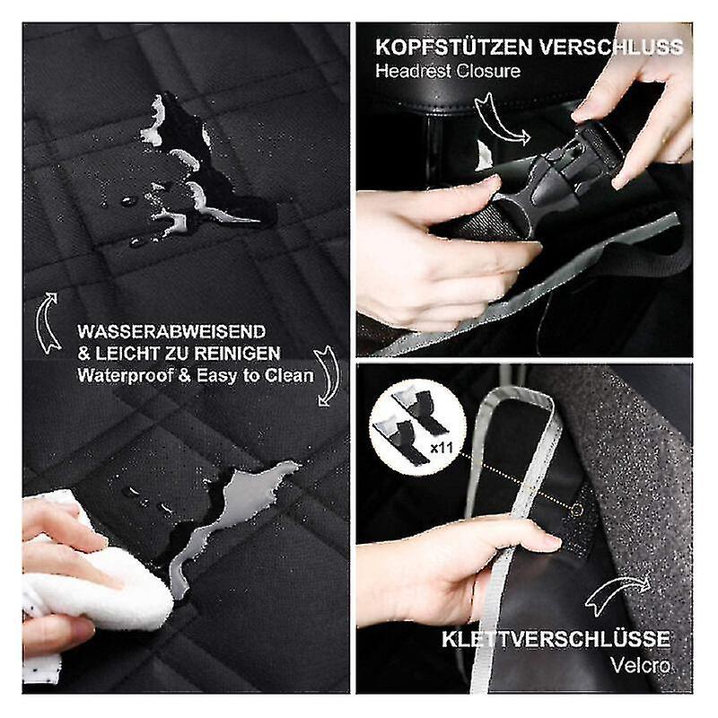 Dog Car Accessories - Dog Car Trunk Protector with Universal Side Protection - Extra Heavy Duty Dog Protection Mat, 185 x 103 cm Trunk Protector for All Cars