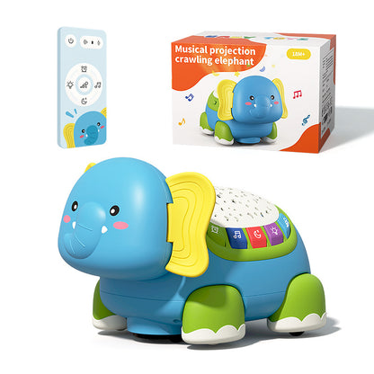 Baby Toys - Educational Toys for Babies 1-5 Years - Baby Crawling Toy with Light & Sound - Automatic Obstacle Avoidance - with Remote Control for Babies and Toddlers 7-24 Months - Suitable for Boys and Girls