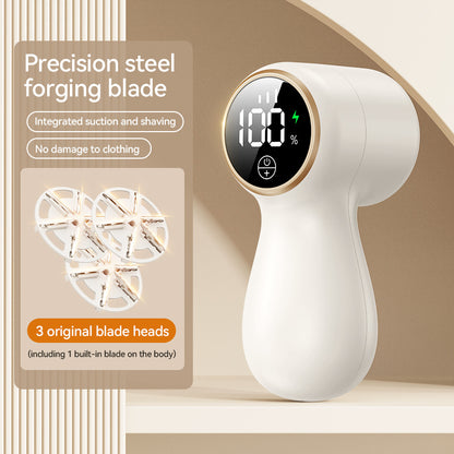 Lint Remover Electric – Portable Clothes Depiller & Fabric Shaver – Removes Lint, Hair and Pilling from Sweaters & Jackets – Rechargeable and Safe for Fabrics-White