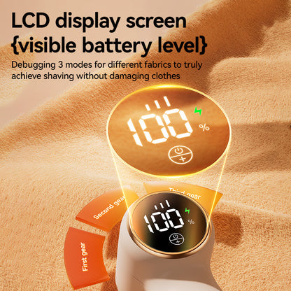 Lint Remover Electric – Portable Clothes Depiller & Fabric Shaver – Removes Lint, Hair and Pilling from Sweaters & Jackets – Rechargeable and Safe for Fabrics-White