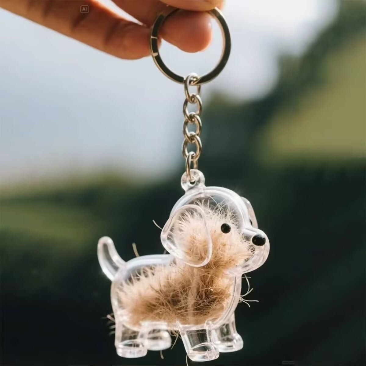 Keychain - Pet Hair - Storage Box - Pendants - Capsule Toy - Dog Hair Capsule - Memorial Pendant - Bag Keychain - Pendants - Memory Capsule Pendant - Cat Hair Collection - DIY - 1 Piece