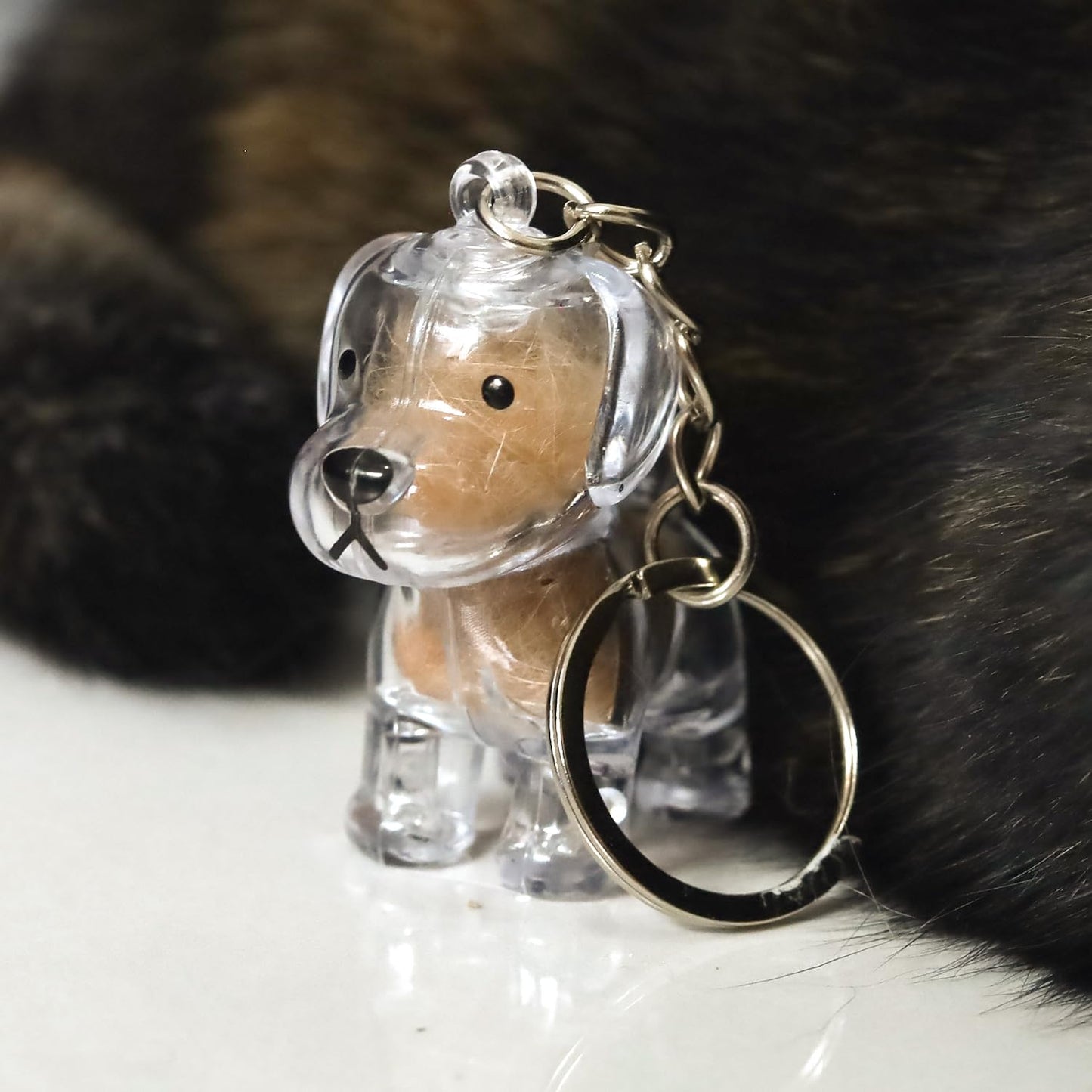 Keychain - Pet Hair - Storage Box - Pendants - Capsule Toy - Dog Hair Capsule - Memorial Pendant - Bag Keychain - Pendants - Memory Capsule Pendant - Cat Hair Collection - DIY - 1 Piece
