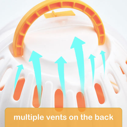 Hamster Cage - Rodent Transport Box - Hamster Cage - Travel Basket - Transport Box - Mouse Cage - Dwarf Hamster - With Drinking Bottle - Gerbil - Guinea Pig - Rat Cage - Portable Cage - Pet Supplies - Orange - 1 Piece