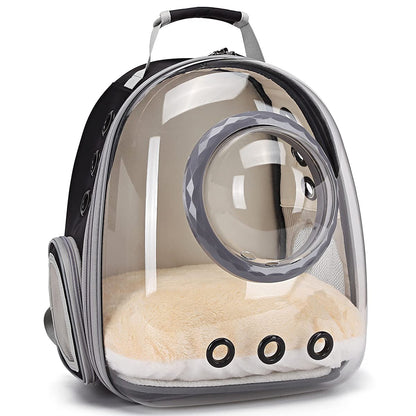 Cat Backpack - Cat Travel Basket - Cat Carrier - Small Dog Backpack - Transparent Pet Backpack - Cat Transport Box - Dog Travel Bag - Breathable Cat Basket - Backpack with Window - Pet Supplies - Hiking Backpack - Black - 1 Piece