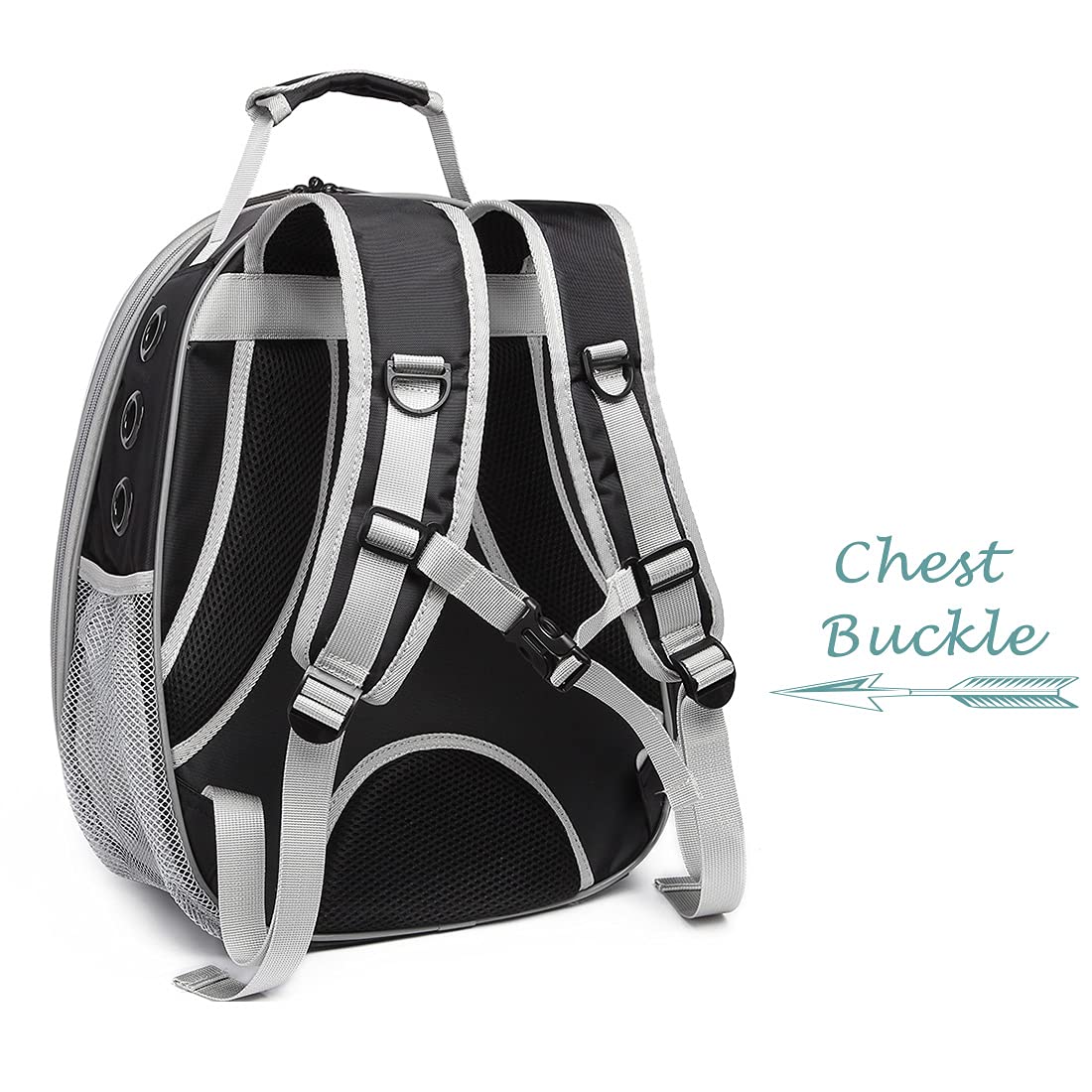 Cat Backpack - Cat Travel Basket - Cat Carrier - Small Dog Backpack - Transparent Pet Backpack - Cat Transport Box - Dog Travel Bag - Breathable Cat Basket - Backpack with Window - Pet Supplies - Hiking Backpack - Black - 1 Piece