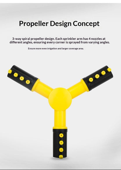 1SetSprinkler(Base+Trident)-Yellow