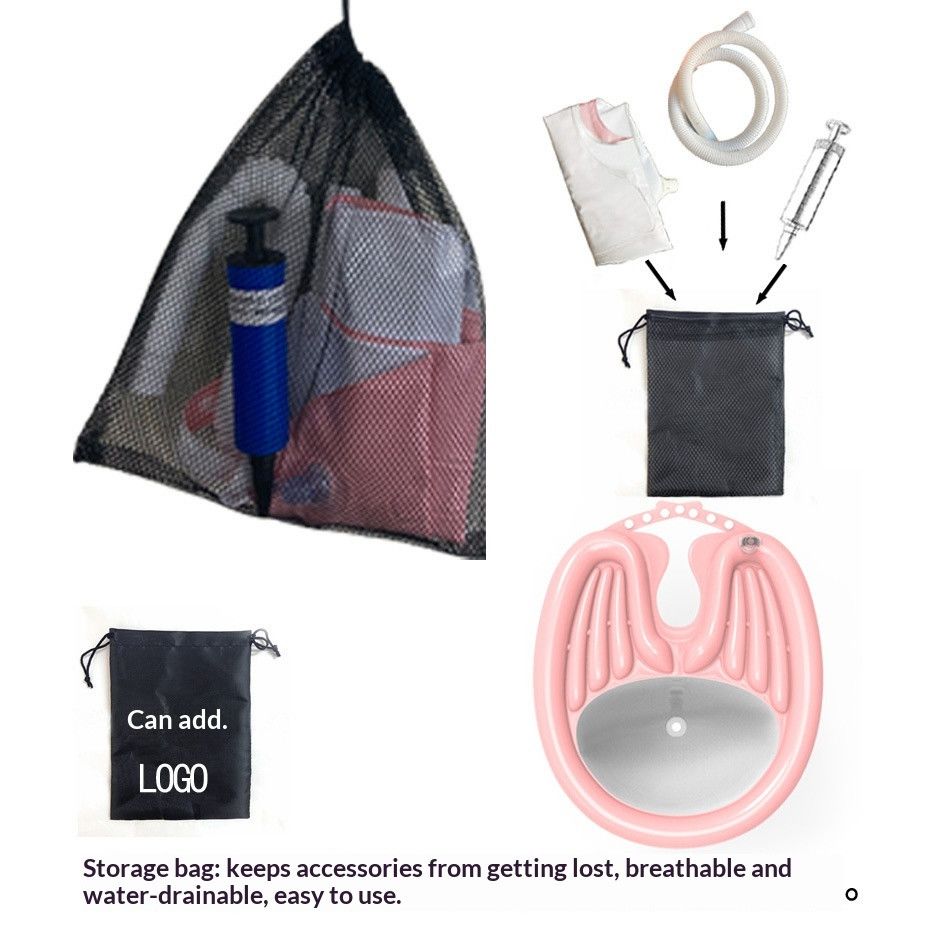 PinkHairWashingBasin+WaterproofRing+DrainBasket