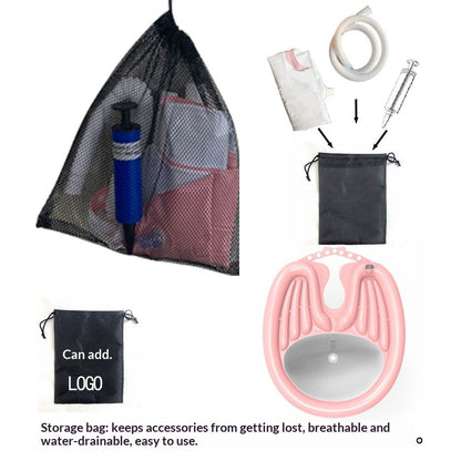 PinkHairWashingBasin+WaterproofRing+DrainBasket