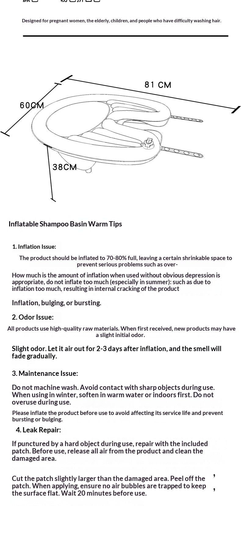PinkHairWashingBasin+WaterproofRing+DrainBasket