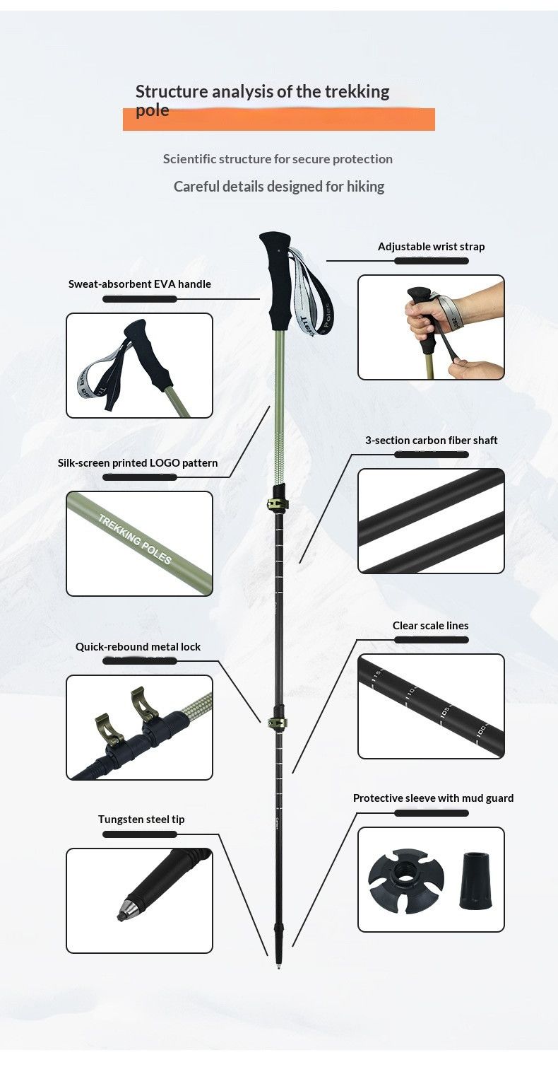CarbonFiberTelescopicPole-ForHeightsUnder170cm