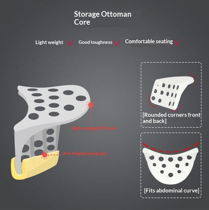 SilverGray(SeatCushionUpgradedwith5cmL-ShapedFoam)
