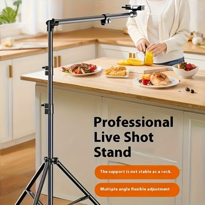 **Multi-Angle Flexible Shooting Stand: Your All-in-One Portable Assistant for Stable HD Live Streaming and Content Creation**