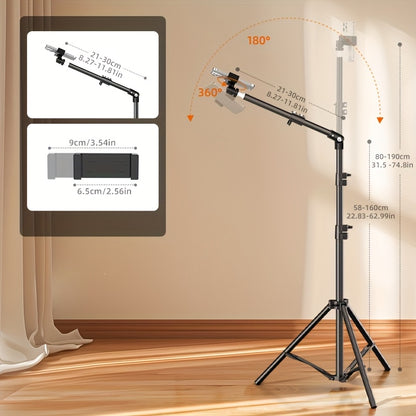 **Multi-Angle Flexible Shooting Stand: Your All-in-One Portable Assistant for Stable HD Live Streaming and Content Creation**