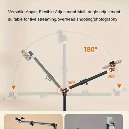 **Multi-Angle Flexible Shooting Stand: Your All-in-One Portable Assistant for Stable HD Live Streaming and Content Creation**