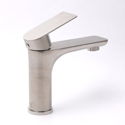 WELS Brushed Nickel Kitchen Laundry Round Basin Mixer Vanity Sink Faucet Tap Set