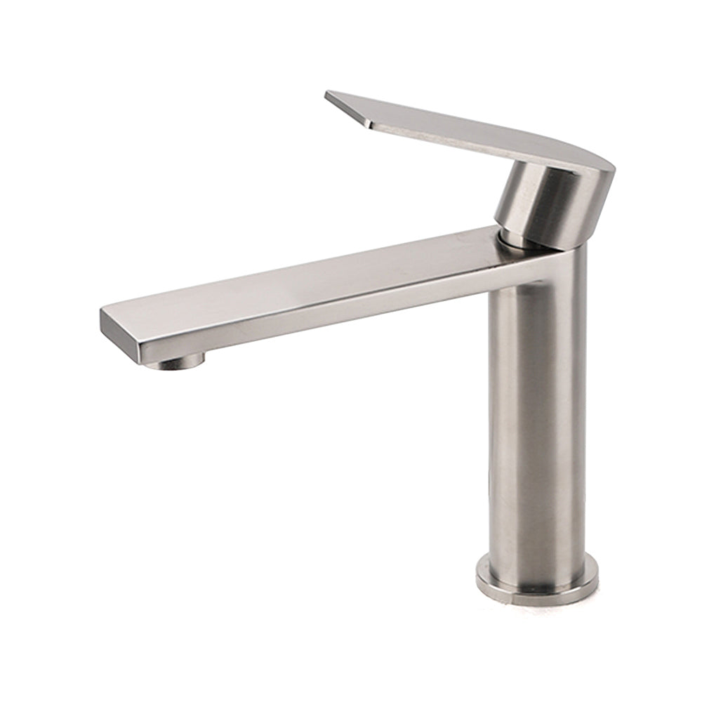 Brushed Nickel Standard Basin Mixer Vanity Sink Faucet Kitchen Laundry Spout Tap