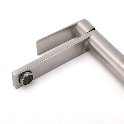 Brushed Nickel Standard Basin Mixer Vanity Sink Faucet Kitchen Laundry Spout Tap