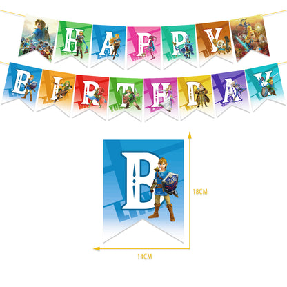 The Legend of Zelda Party Decorations: Complete set for a Hyrule-themed birthday party! Package 1 18Pcs Balloons Set Package 1 18Pcs Balloons Set