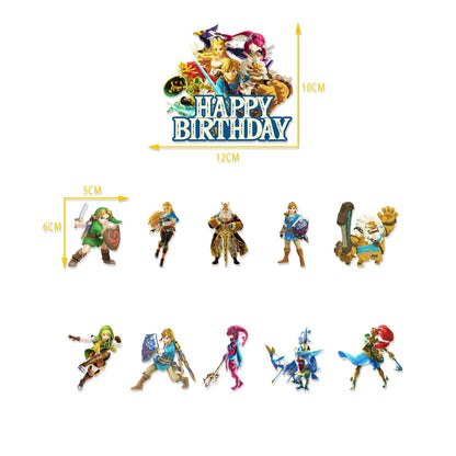 The Legend of Zelda Party Decorations: Complete set for a Hyrule-themed birthday party! Package 1 18Pcs Balloons Set Package 1 18Pcs Balloons Set