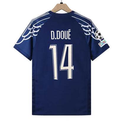 2025 UEFA Champions League Final MVP Paris Away 14 D.DOUE Shirt S