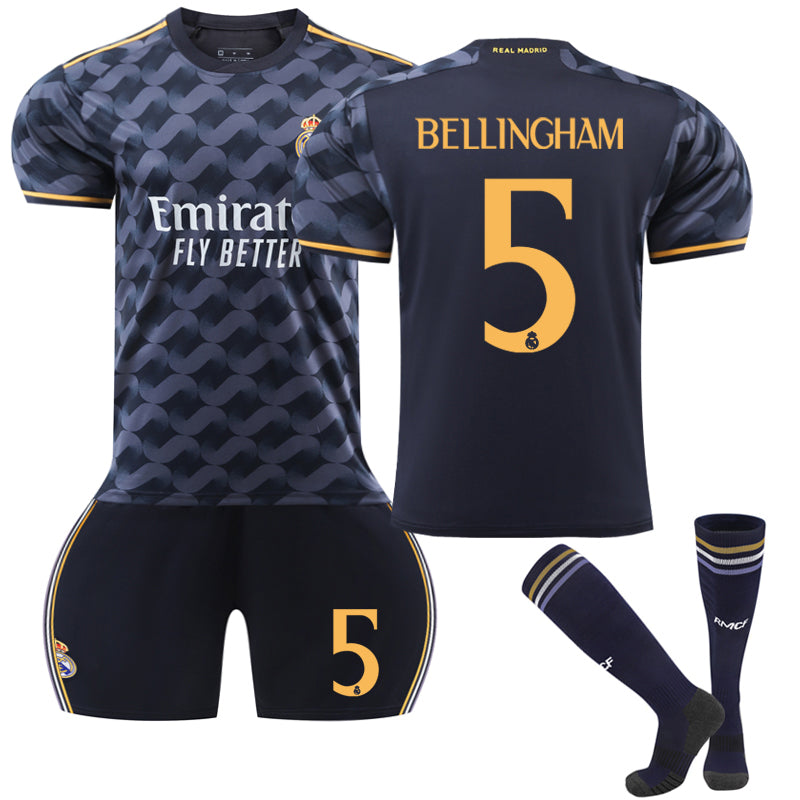 2023-2024 Real Madrid away football shirt kids no. 5 Bellingham NO.5 18