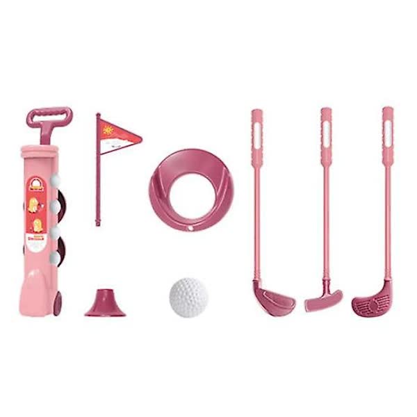 Set Kids Golf Toys Play Set with Golf Club 4 Balls Flag Practice Hole Putter Parent-Child Interaction Indoor Outdoor Golf Sports Toy Pi...