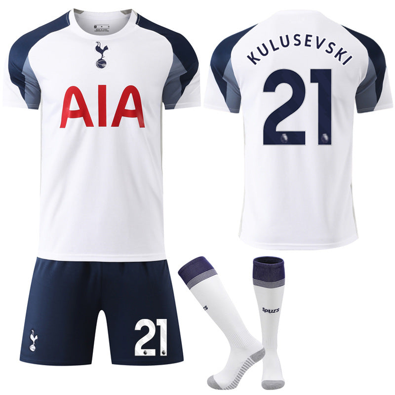Tottenham Hotspur 2025-2026 Home Football Kit with Socks No.21 Kulusevski No.21 Kulusevski XXL