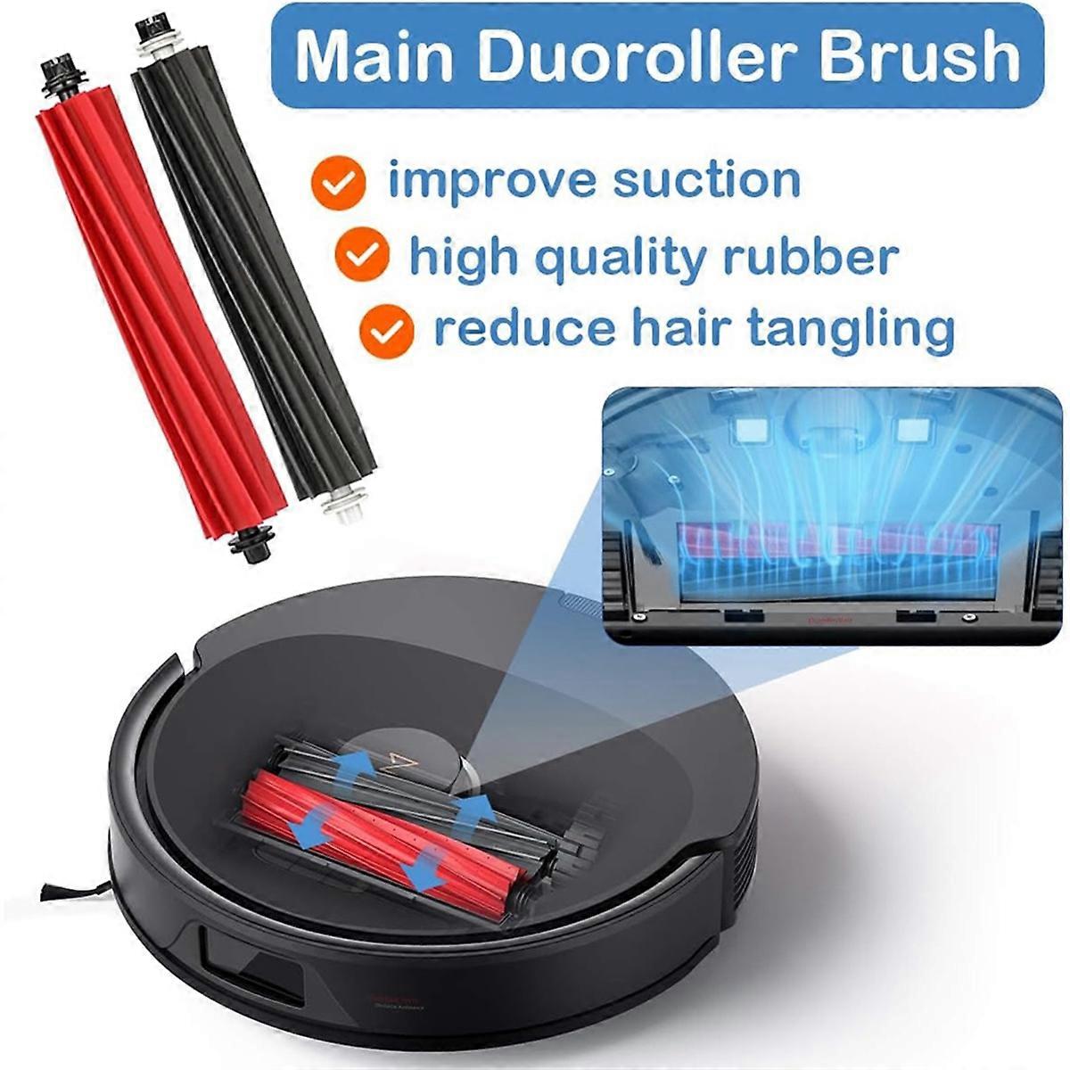 For Roborock Q8 Max/ Q5 Pro Main Brush Side Brush Hepa Filter Mop Cloth 51 51 plastic