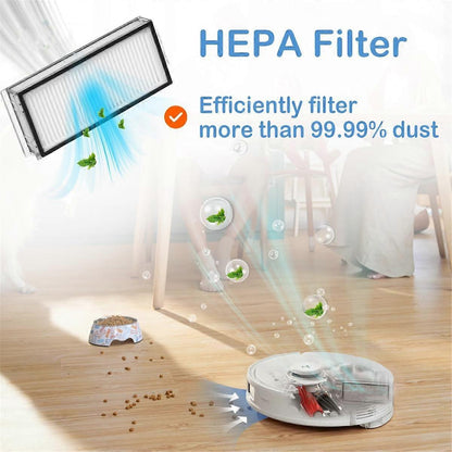 For Roborock Q8 Max/ Q5 Pro Main Brush Side Brush Hepa Filter Mop Cloth 51 51 plastic