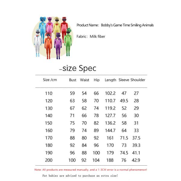 Catnap Animal Jumpsuit - Carnival Costume for Children & Adults, One Size Catnap 180